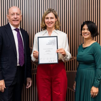 Person accepting award