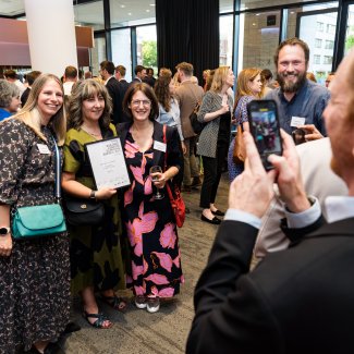 taking shot of crowd